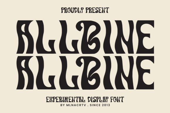 Allbine: A Playful Display Font for Creative Publishing