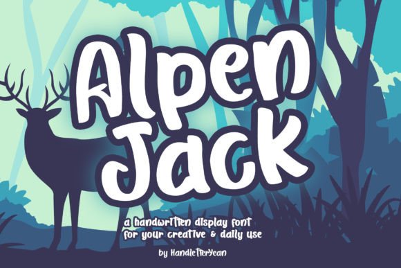 Alpen Jack: A Handwritten Display Font for Editorial Design