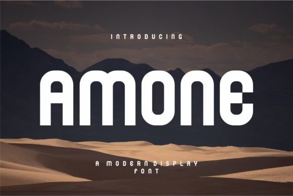 Amone: A Modern Display Font for Editorial Elegance