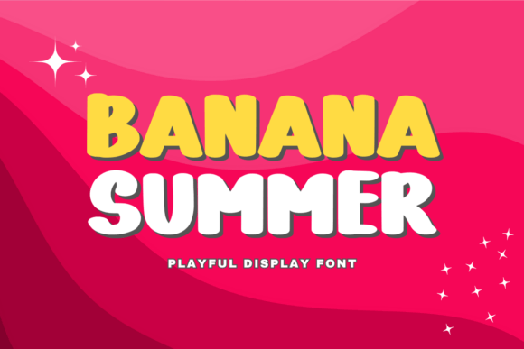 Banana Summer: A Vibrant Display Font for Bold Design