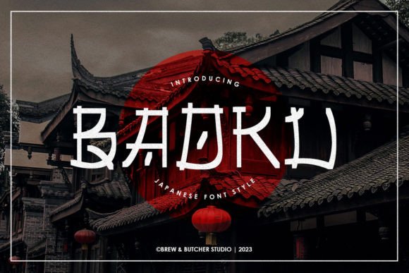 Baoku: A Japanese-Inspired Display Font for Campaign Creatives