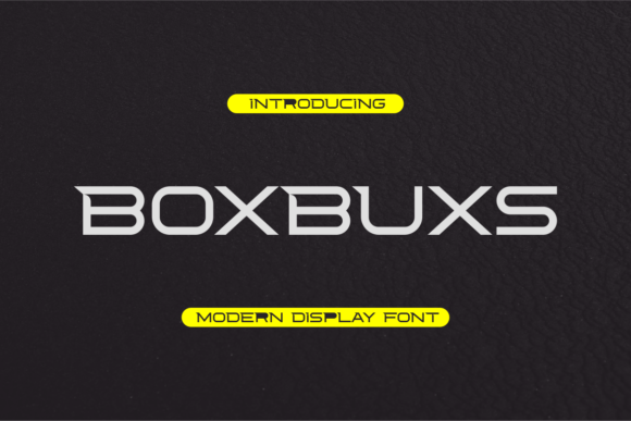 Boxbuxs: A Modern Display Font for Web Design