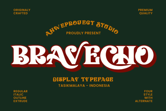 Bravecho: A Serif Display Font for Thoughtful Editorial Design