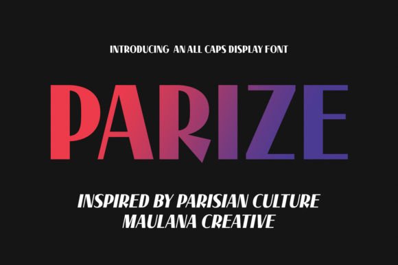 Bringing Creativity to Life with the Parize Font
