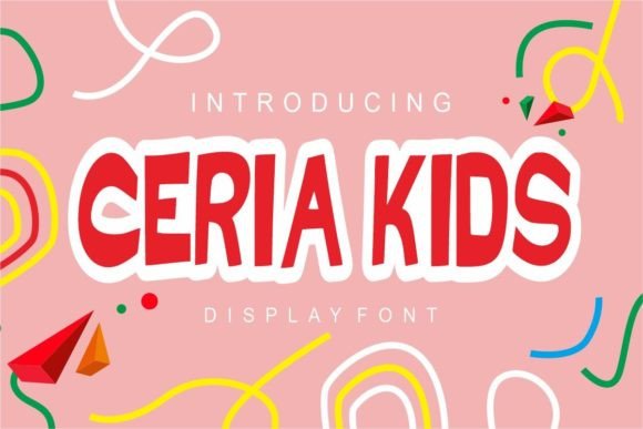 Ceria Kids: A Playful Display Font for Editorial Creativity