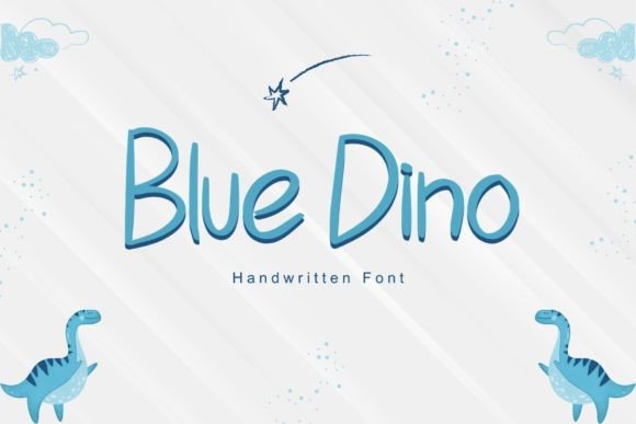 Dino Blue Font for Editorial Design