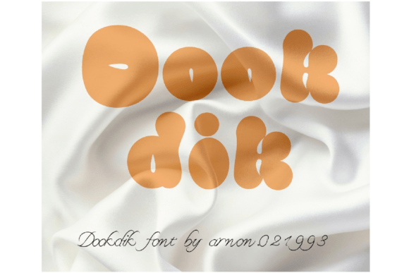 Dookdik: A Playful Display Font for Web Design
