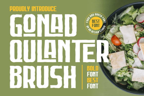 Gonad Qulanter Brush Font Review