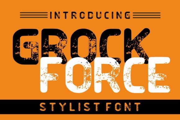 Grock Force: A Bold Display Font for Creative Branding