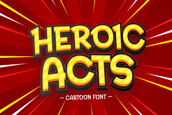 Heroic Acts: A Playful Display Font for Web Design