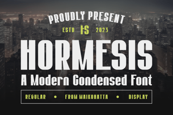 Hormesis - Condensed Display Font for Professional Branding