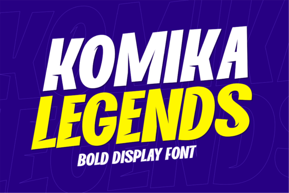 Komika Legends: A Bold Display Font for Handmade Creations