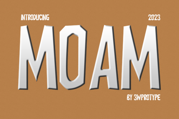 Moam: A Quirky Display Font for Digital Creativity