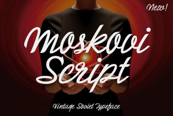 Moskovi Script: A Vintage-Inspired Font for Handmade Creations