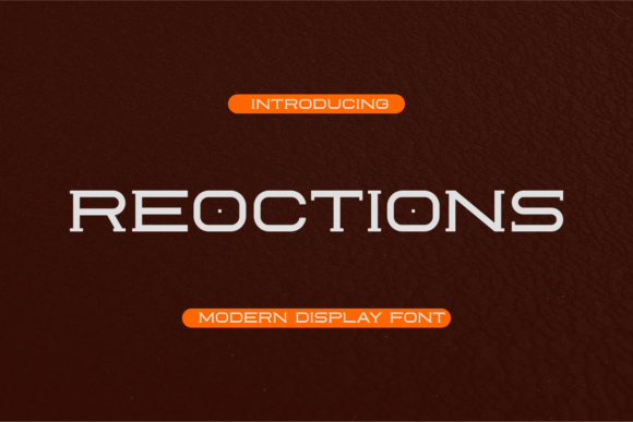 Reoctions: A Whimsical Display Font for Modern Branding