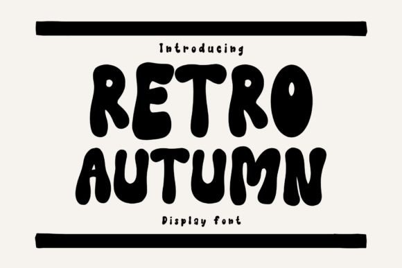 Retro Autumn Font for Craft and Design Projects