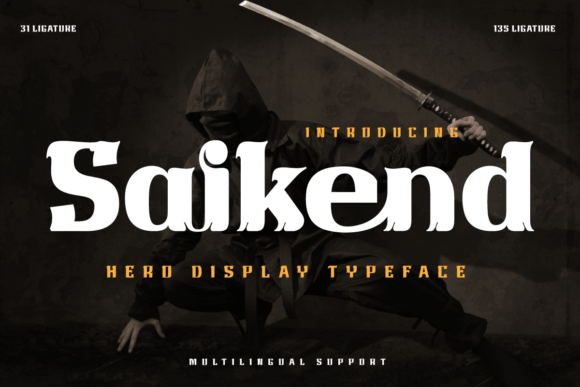 Saikend: A Heroic Display Font for Bold Web Designs