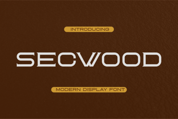 Secwood: A Whimsical Display Font for Creative Branding