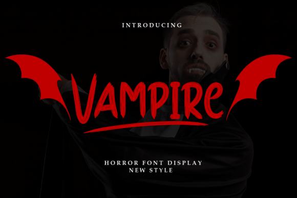 Vampires Font: A Darkly Elegant Display Typeface